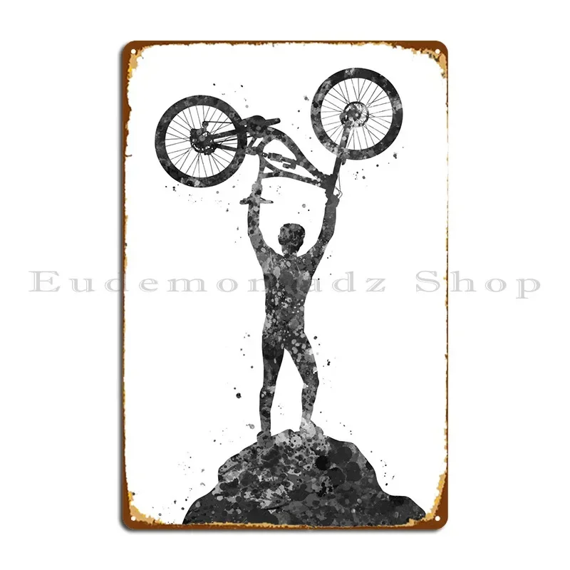 Mountain Biking Europe - Targa in metallo per mountain bike