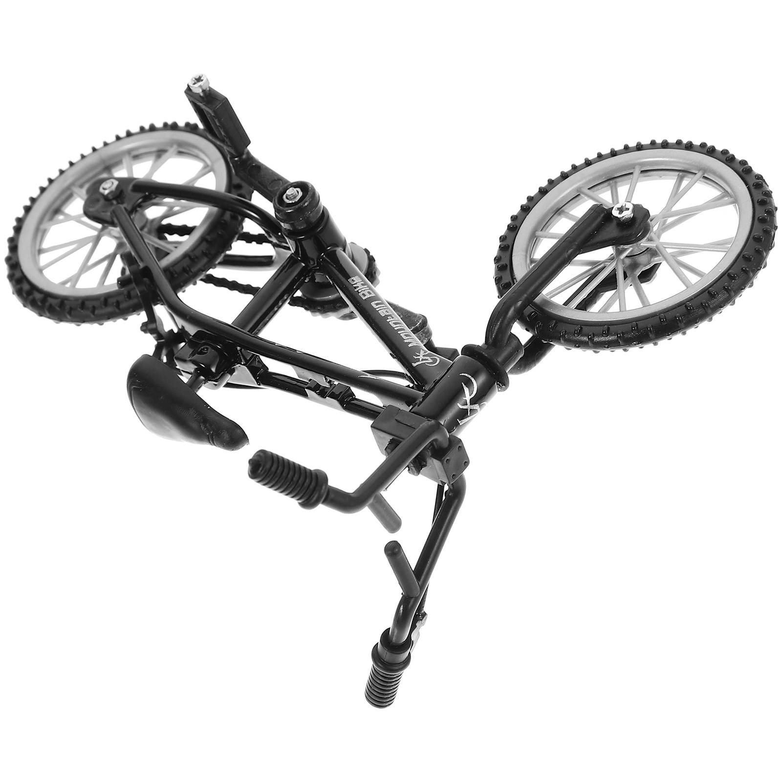 Mountain Biking Europe - Bicicletta in Miniatura Realistica con Struttura