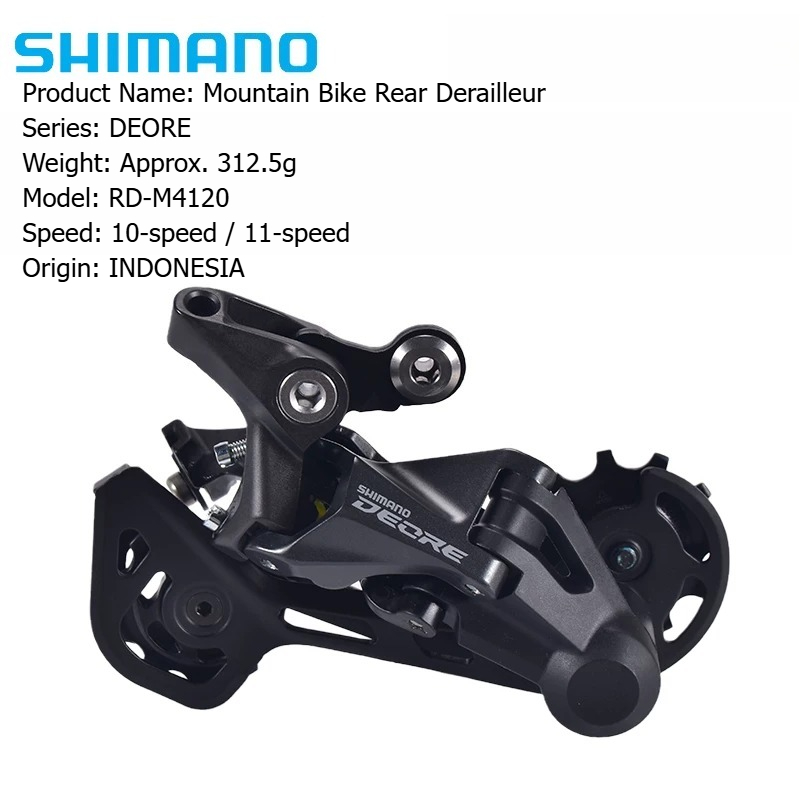 Rear Derailleur Shadow - SHIMANO DEORE RD M4100 M4120 Deragliatore