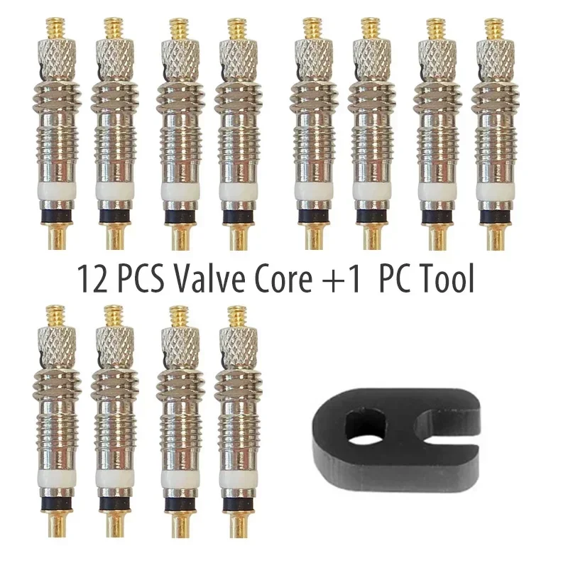 Tubeless Valve Core - 2/6/12pcs Bicicletta Rimovibile Presta Valvola Nucleo