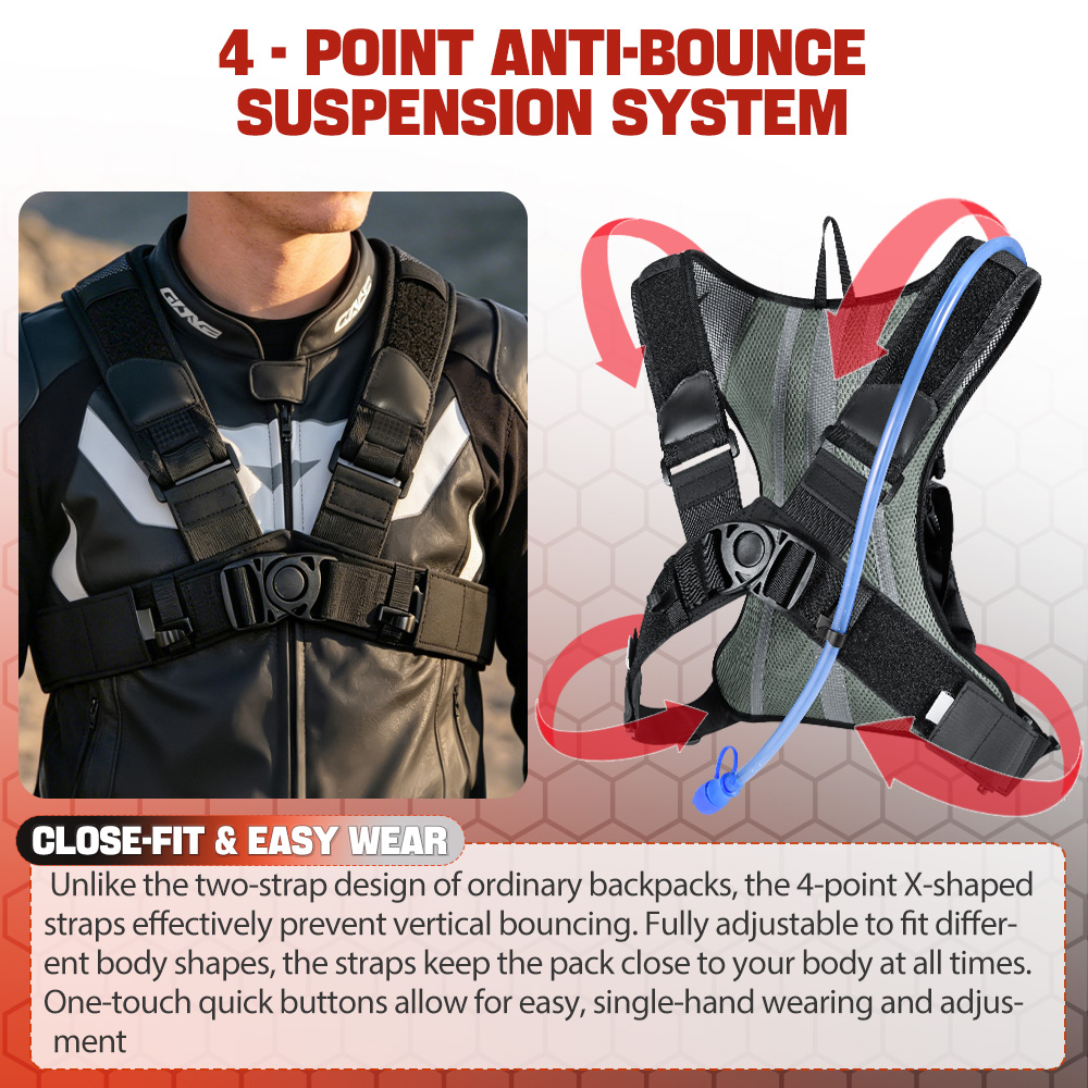 Zaino idrico NEWBOLER 8L per m - Mountain Biking Hydration Pack recensione e prezzo