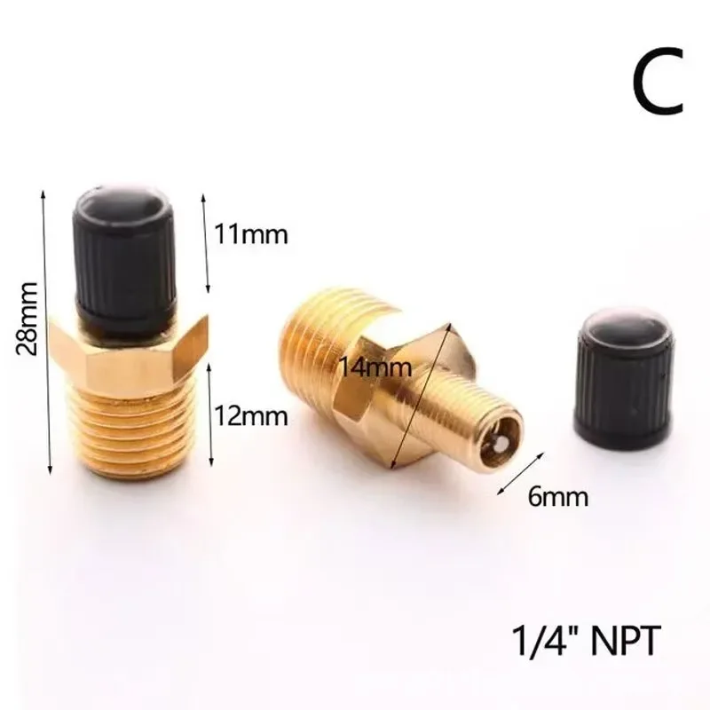 1/4 NPT 1/8 NPT M10 * 1 Valvol - Tubeless Valve Core recensione e prezzo