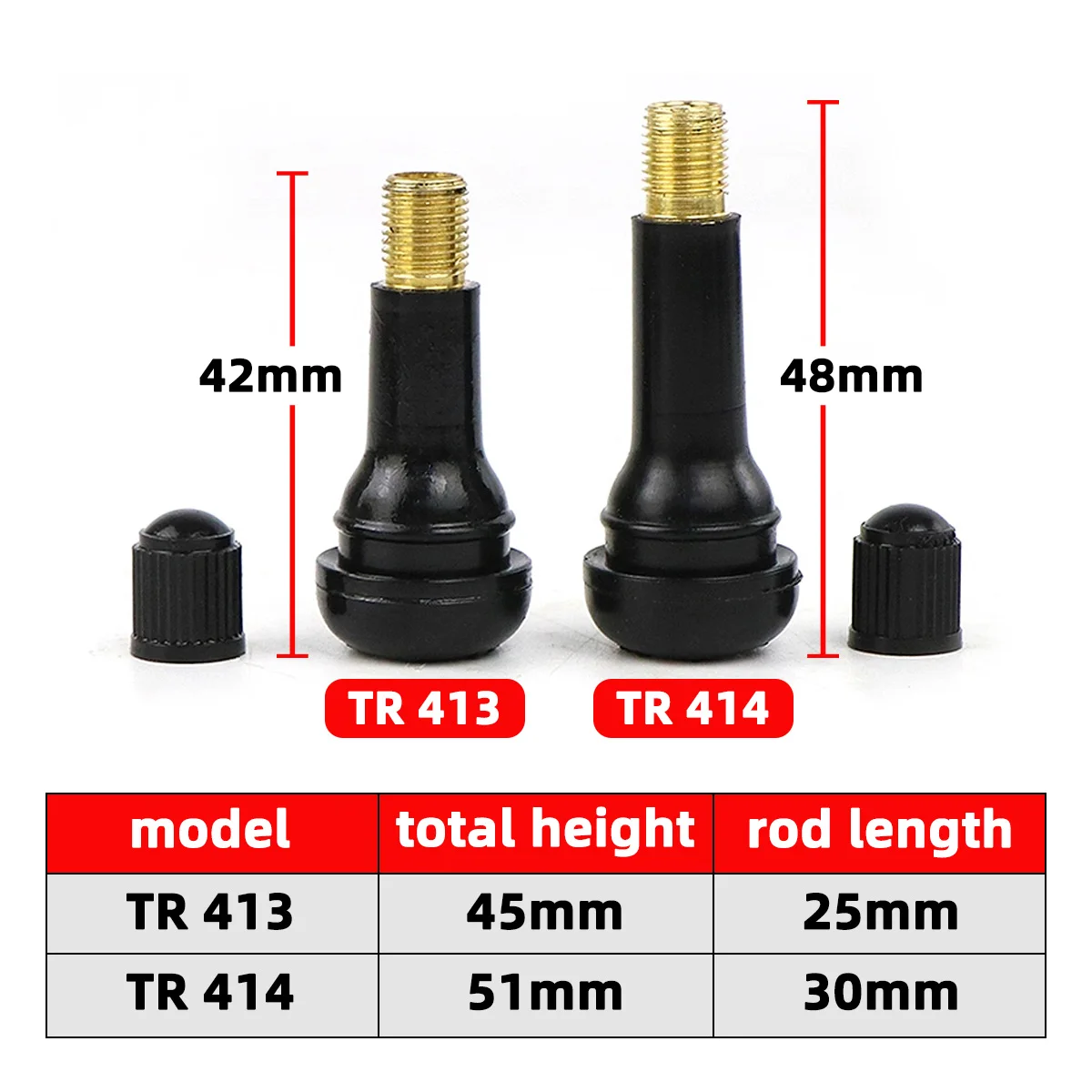 4/10/20/50/100PCS TR413 TR414  - Tubeless Valve Core recensione e prezzo