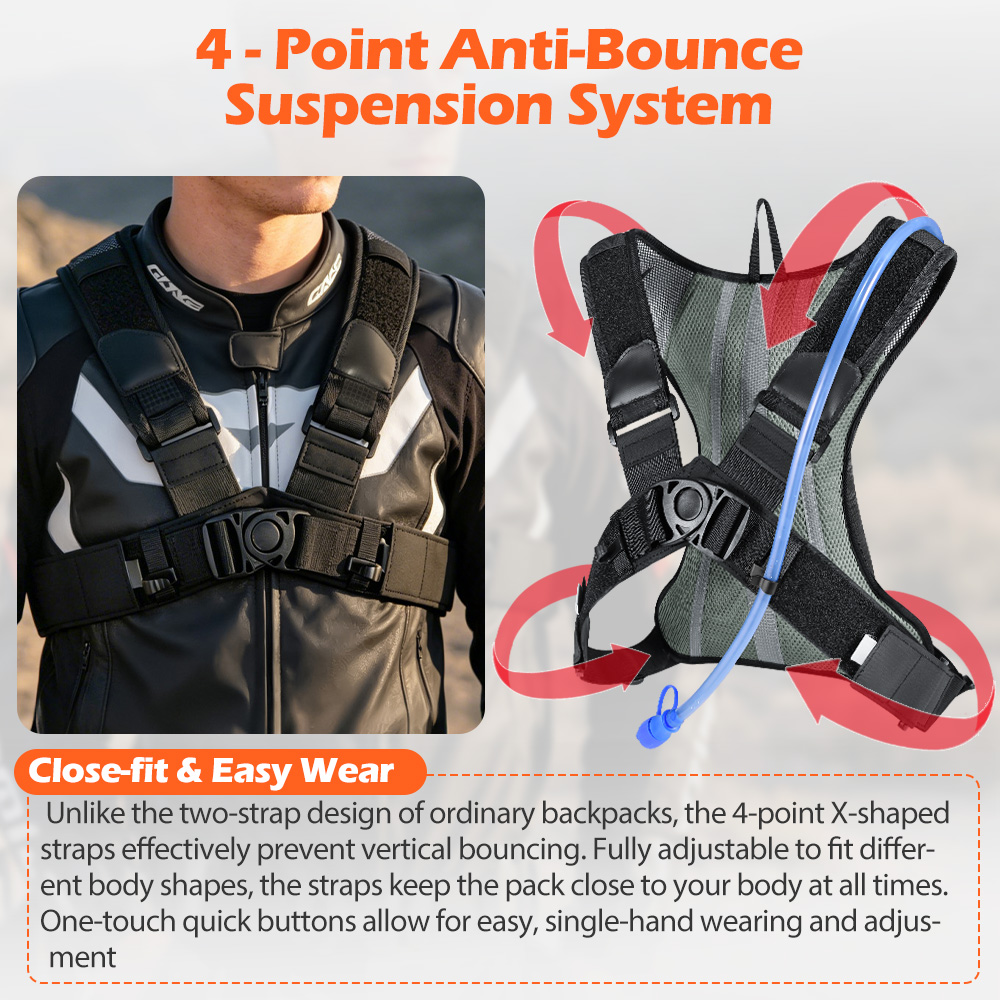 Zaino idrico NEWBOLER 5L per m - Mountain Biking Hydration Pack recensione e prezzo