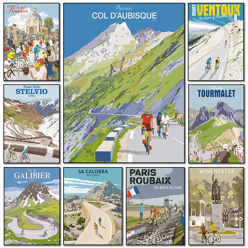 Poster artistici di ciclismo s - Mountain Biking Europe recensione e prezzo